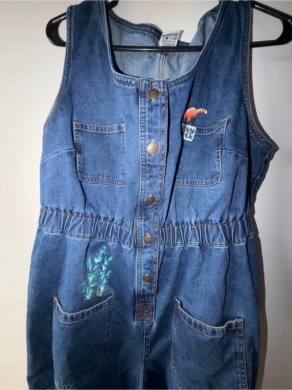 Lucy & Yak denim hand painted Juni size US 14